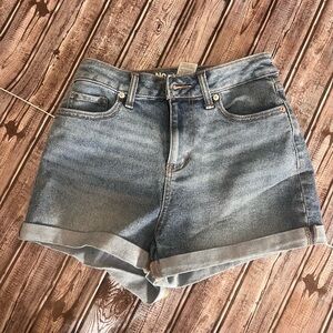 High Waisted Blue Jean Shorts